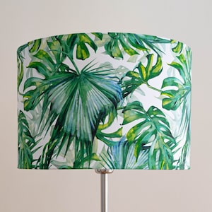 “Urban Jungle” cylinder lampshade