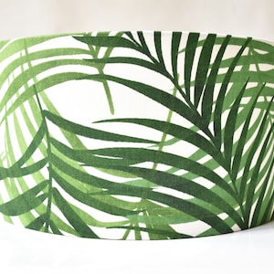 “Palmetto Leaves” cylinder lampshade