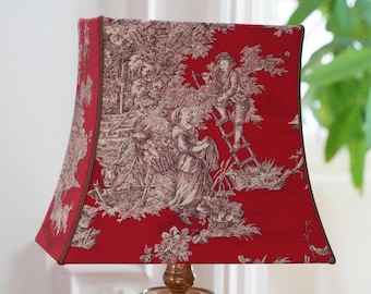 Pantalla pagoda "Pastoral - Cosecha" toile de Jouy