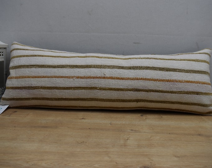 turkish pillow anatolian boho decor 12x36 turkey pillow lumbar pillow rustic pillow handmade ethnic pillow pillow code 1113
