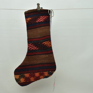 bohemian decorative kilim socks santa claus socks 11x18 christmas decor socks decorative socks christmas gift fireplace socks code 287