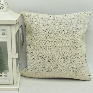 Cuscino in lana naturale, cuscino da letto, cuscino di piccole dimensioni, cuscino kilim antico, cuscino kilim Boho, arredamento Boho 12x12 Codice copertura cuscino 261