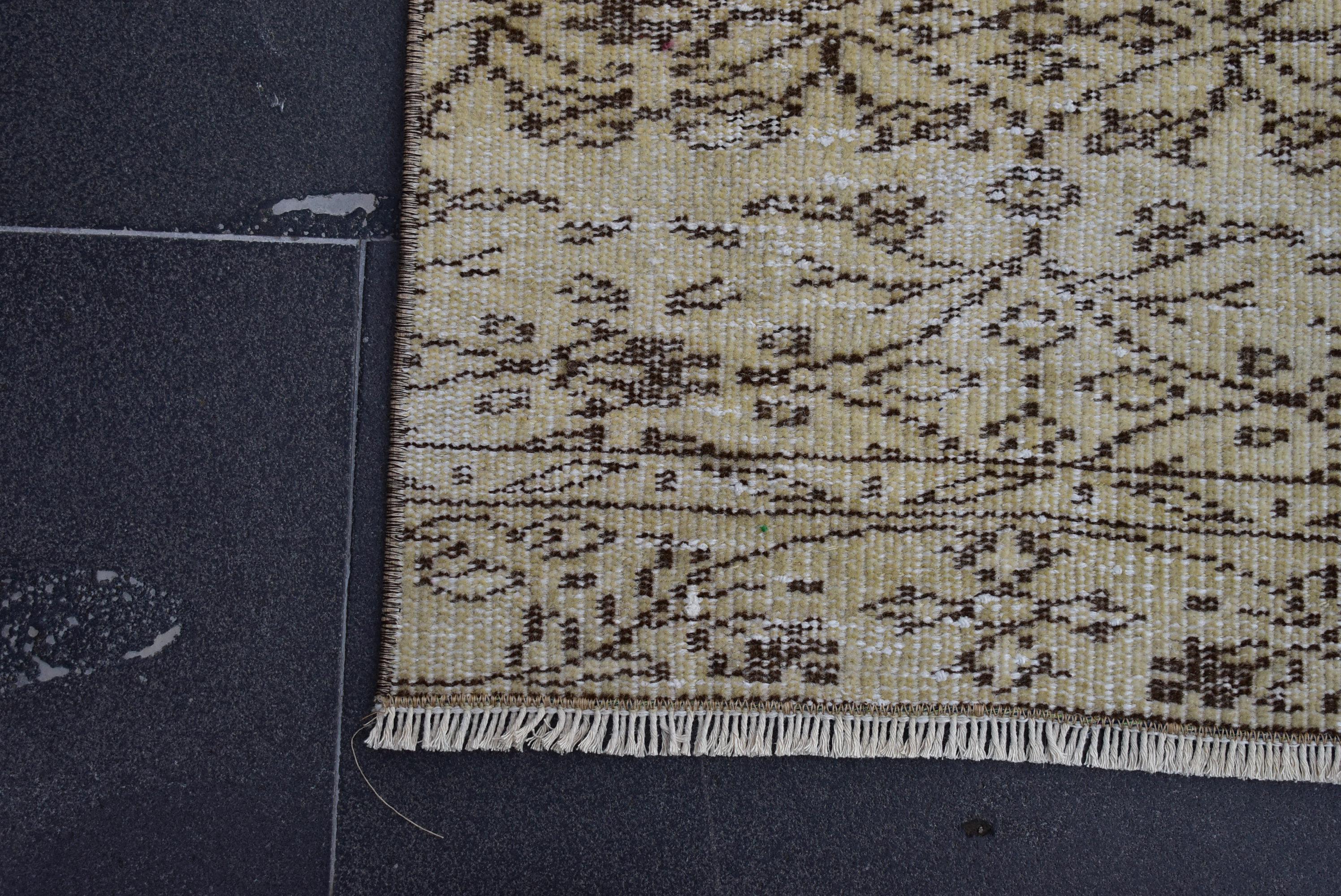 ヴィンテージトルコランナーラグ：1.5 x 7.7フィート、ハンドメイド