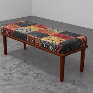 Bedroom ottoman bench, Oriental bench, Aztec bench, Home decor bench, Christmas decor bench, Turkish bench, Ottoman bench, Bedroom bench,