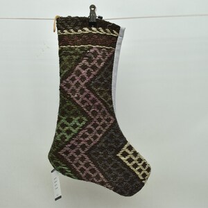 organic wool kilim stockings handmade christmas socks 11x18 christmas home decor socks santa claus socks christmas decor socks code 232