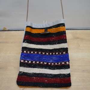 kilim bag, organic wool turkish bag, bohemian bag, handmade kilim bag, bohemian bag, 8x11&quot; bag, ethnic bags, unique bag, hand bag, code 44