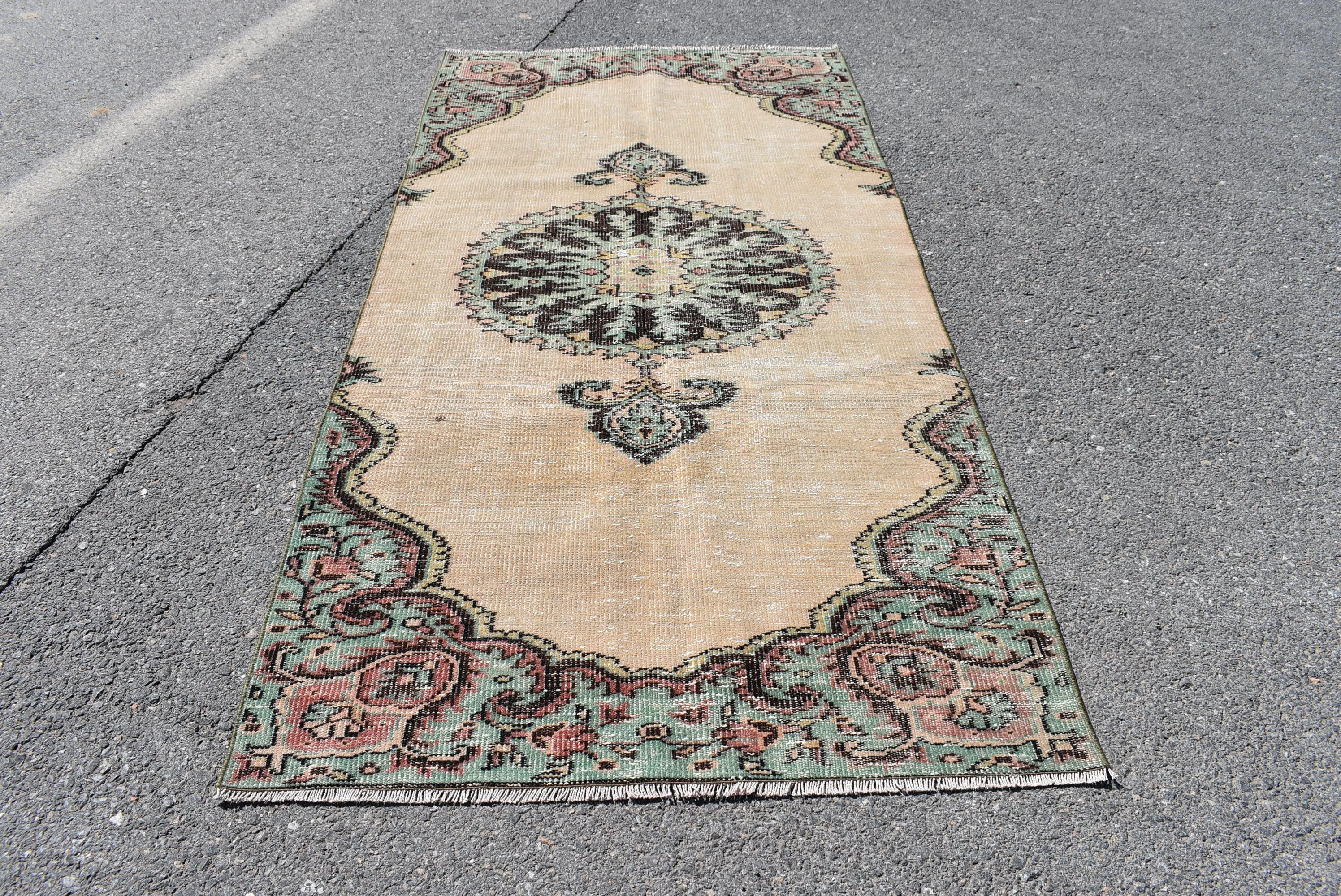 Beige Turkish Rug Vintage Rug Area Rug Handmade Rug Wool Etsy UK