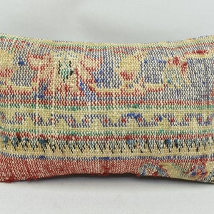 throw pillow / turkey pillow / striped kilim pillow / home decor pillow / boho pillow / ottoman pillow / 12x20 pillow cover / code 5889