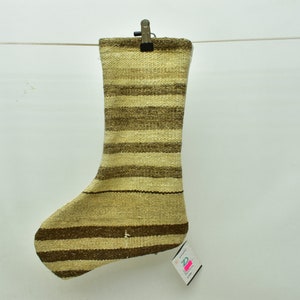 organic wool kilim stockings handmade christmas socks 11x18 christmas home decor socks santa claus socks christmas decor socks code 1525
