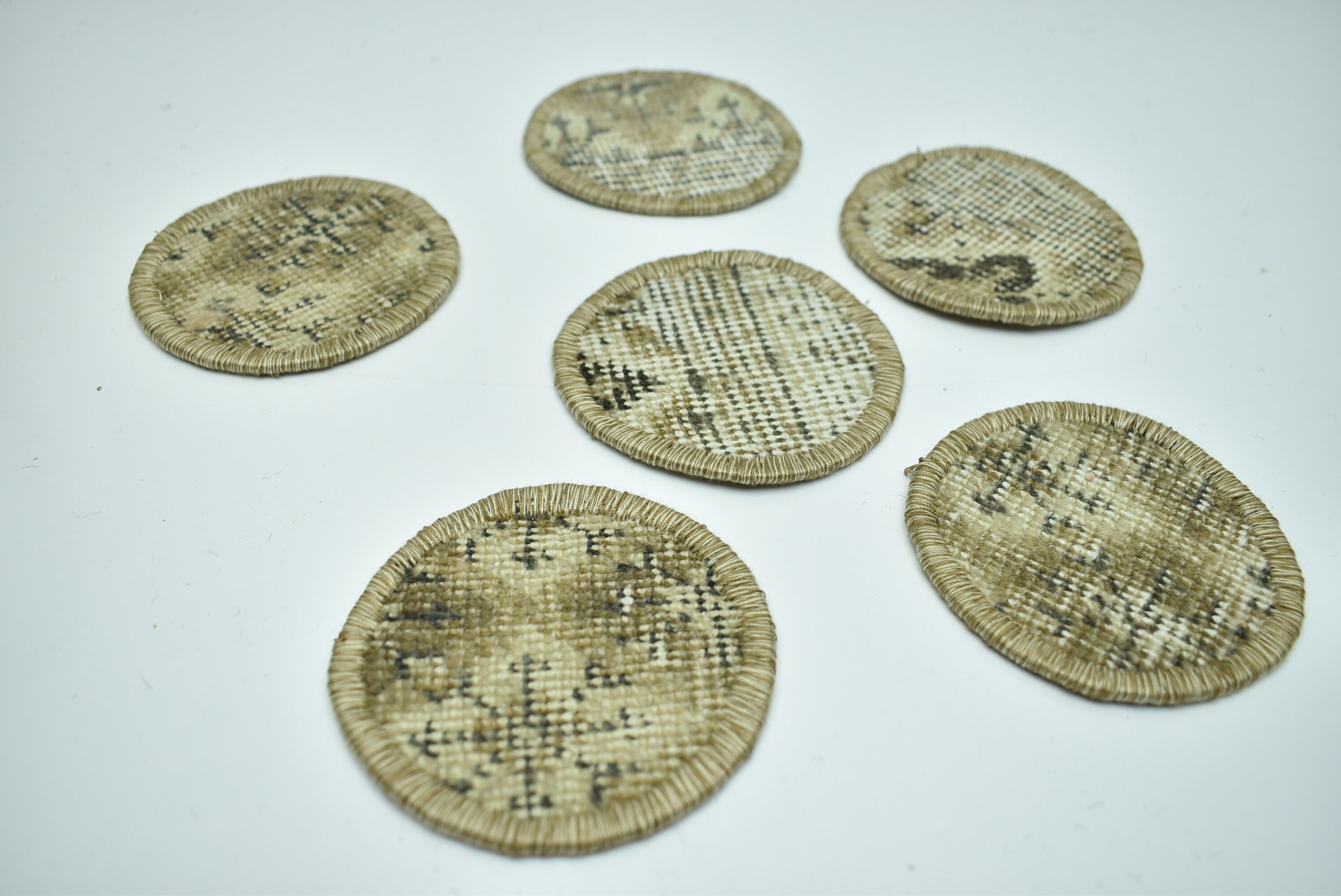 アンティーク　シルバー　コースター　6客セット Vintage Silver Coaster 6 Pieces and Holder Set/ビンテージ