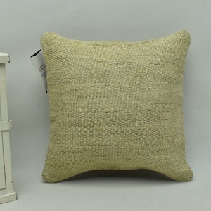 Cuscino in lana naturale, cuscino da letto, cuscino di piccole dimensioni, cuscino kilim antico, cuscino kilim Boho, arredamento Boho 12x12 Codice copertura cuscino 245