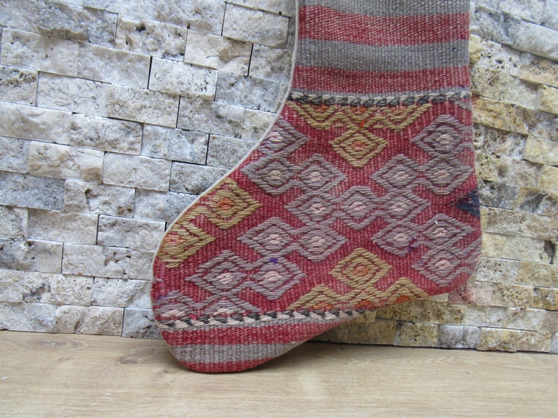bohemian kilim decorative fireplace socks wall decor christmas stocking 11x18 christmas decor socks decorative santa socks christmas gift