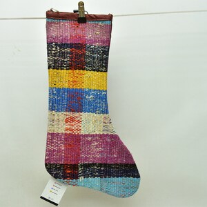 decorative kilim christmas ornament socks christmas stocking 11x18 christmas gift fireplace decorative art wall decor stocking code 1621
