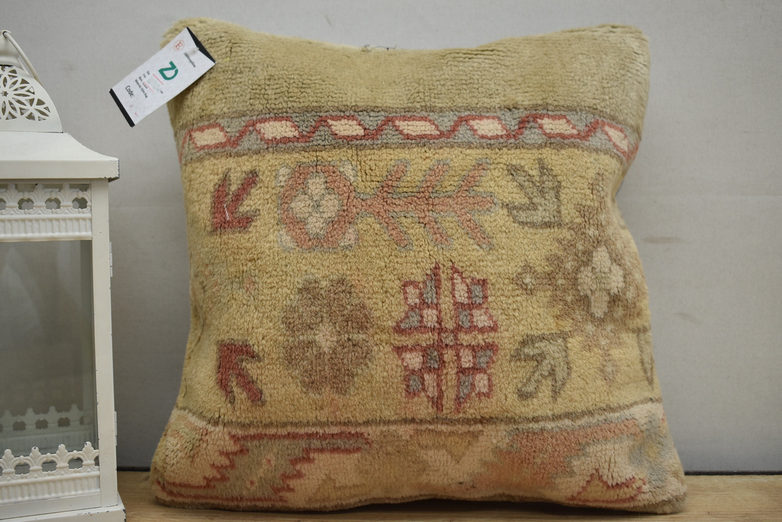 Turkish rug pillow / boho decor pillow / turkish pillow 16x16 Etsy