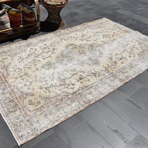 Turkish rug, Vintage rug, Handmade rug, Aztec rug, 5.4 x 9 ft Bohemian rug, Runner rug, Ethnic rug, Oushak rug, Hallway rug, ZDA0437