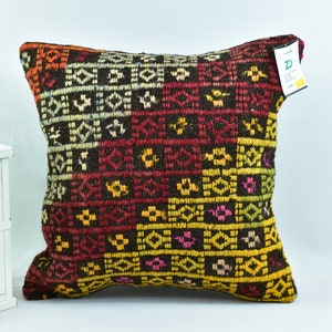 kilim pillow / kelim cushion / bedding pillow / 18x18 turkey pillow / throw pillow / tribal pillow / turkish pillow / code 6643