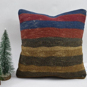 fodera per cuscino in lana fatta a mano / cuscino a righe / cuscino decorativo / cuscino per la casa / cuscino in lana turca / fodera per cuscino 12x12 codice 30
