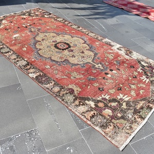 natural wool rug, turkish rug, floor rug, Free Shipping 4.7 x 9.7 ft, oushak rug, boho rug, etsy rug , handmade rug , turkey rug, zd6618