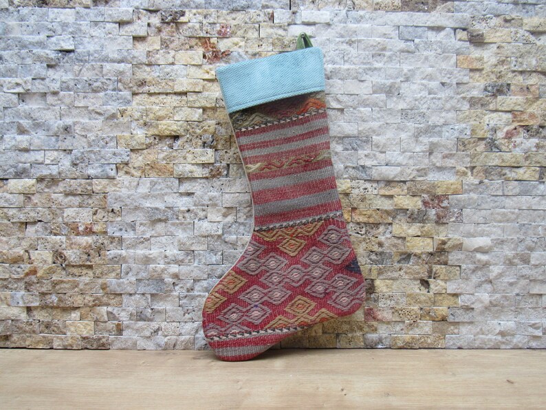 bohemian kilim decorative fireplace socks wall decor christmas stocking 11x18 christmas decor socks decorative santa socks christmas gift