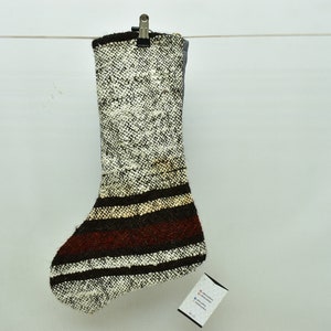 organic wool kilim stockings handmade christmas socks 11x18 christmas home decor socks santa claus socks christmas decor socks code 1510