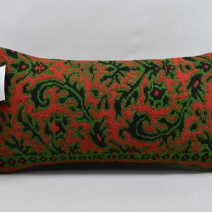 Kelim Kissen Wohnzimmer / Wohnzimmer Dekor / Terrasse Kissen / Ethno Kissen / Boho Dekor Sofakissen / 12x24 Kelim Kissenbezug / Kode 5306