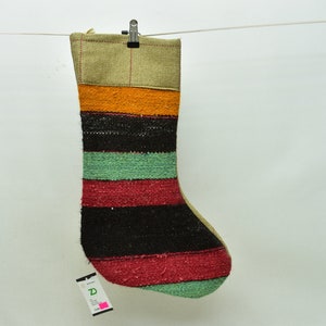 decorative kilim christmas ornament socks christmas stocking 11x18 christmas gift fireplace decorative art wall decor stocking code 1124