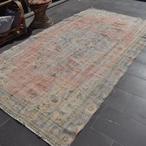 Turkish rug , Floral Area rug , Vintage rug , Handmade rug, 5.7 x 10.2 ft , Bedroom rug, Area rug, Handmade rug, Aztec Carpet, ZD7954