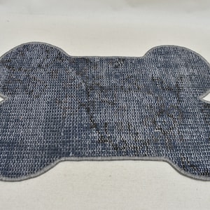 Non slip pet mat, Cat mat, Handmade mat, Custom pet mat, Dog food mat, Pet supplies, Pet gifts, Pet food mat, 12x20 inch pet mat, Code 214