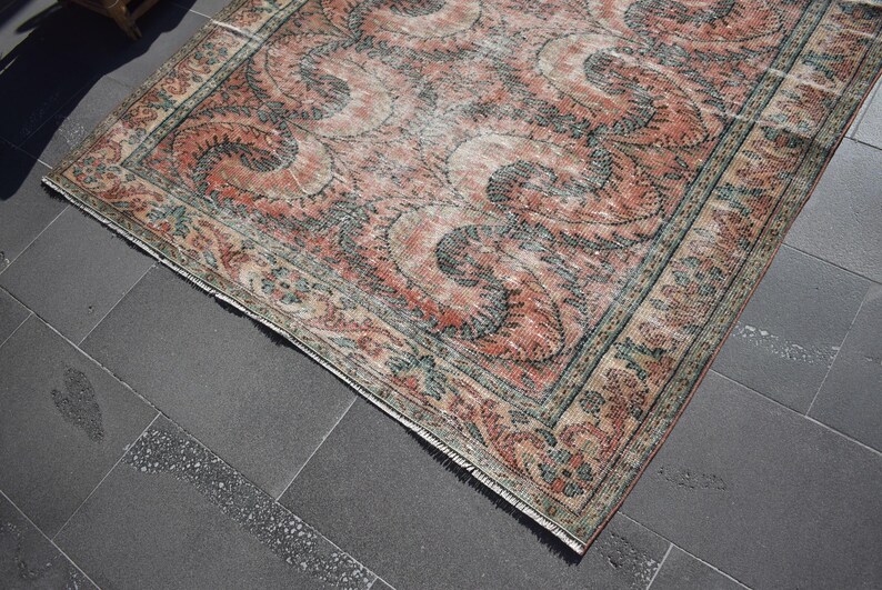 Vintage Rug, Large Rug, Turkish Rug, Handmade Rug, 5.2 X 8.5 Ft Wool