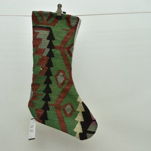 organic wool rug stockings handmade christmas socks 11x18 christmas home decor socks santa claus socks christmas decor scoks code 207