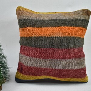 cuscino kilim turco / cuscino kilim divano / cuscino kilim angolare / cuscino in lana intrecciata a mano / cuscino arredamento rustico / copertura cuscino 12x12 codice 83