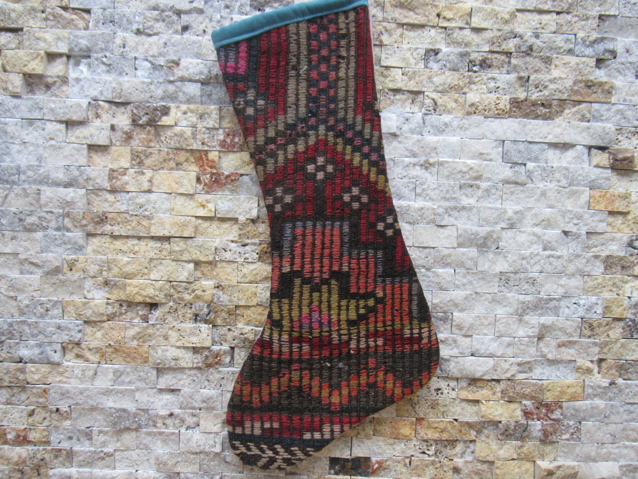 decorative kilim christmas ornament socks christmas stocking 11x18 christmas gift fireplace decorative fireplace wall decor socks code 2660