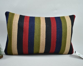 クッションカバー ストライプ キリム クッション / ストライプキリムクッション / トライバル