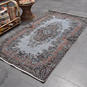 Oushak kilim rug, Turkish rug, Handmade rug, Bohemian kilim rug, Diningroom rug, Oriental kilim rug, Natural kilim rug, 4.3 x 7.3 ft ZDA0942