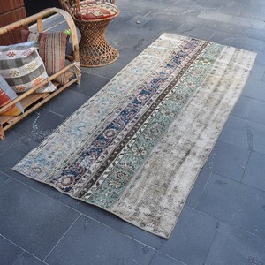 Handmade rug, Vintage rug, Area rug 3.3 x 7.5 Ft, Turkish rug, Boho rug, Decorative rug, Oushak rug, Carpet, Kidsroom rug  ZDA1226