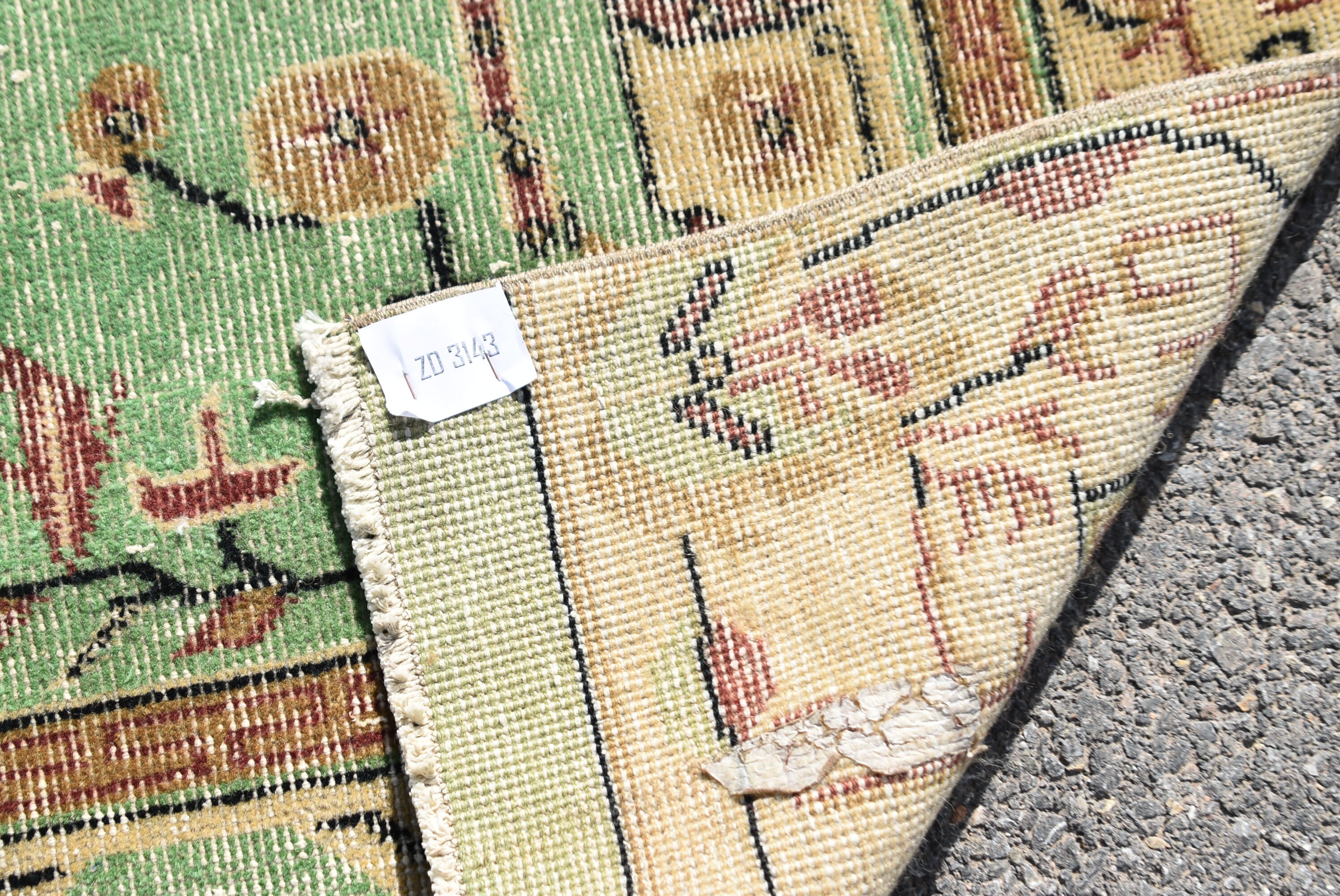 Vintage area rug Green rug Bohemian rug Tribal rug Etsy