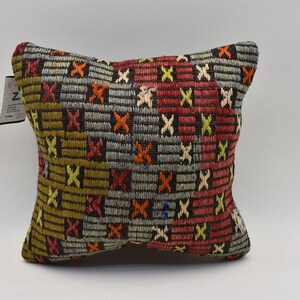 cuscino kilim nomade / cuscino ottomano / cuscino kilim decorativo / cuscino kilim etnico / cuscino turco / copertura cuscino 14x14 / codice 2058