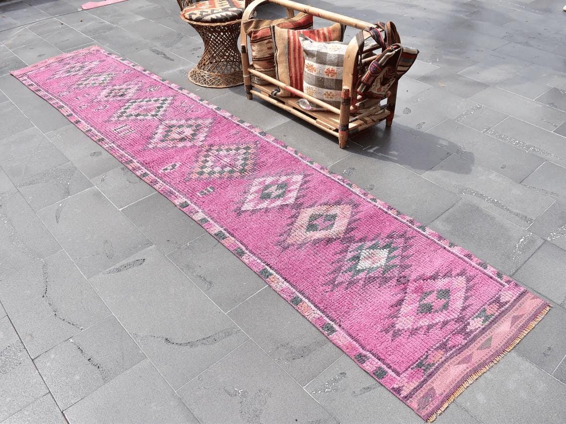 トルコ ヘルキ ラグ、ハンドメイド ラグ、ヴィンテージ ラグ、ウール