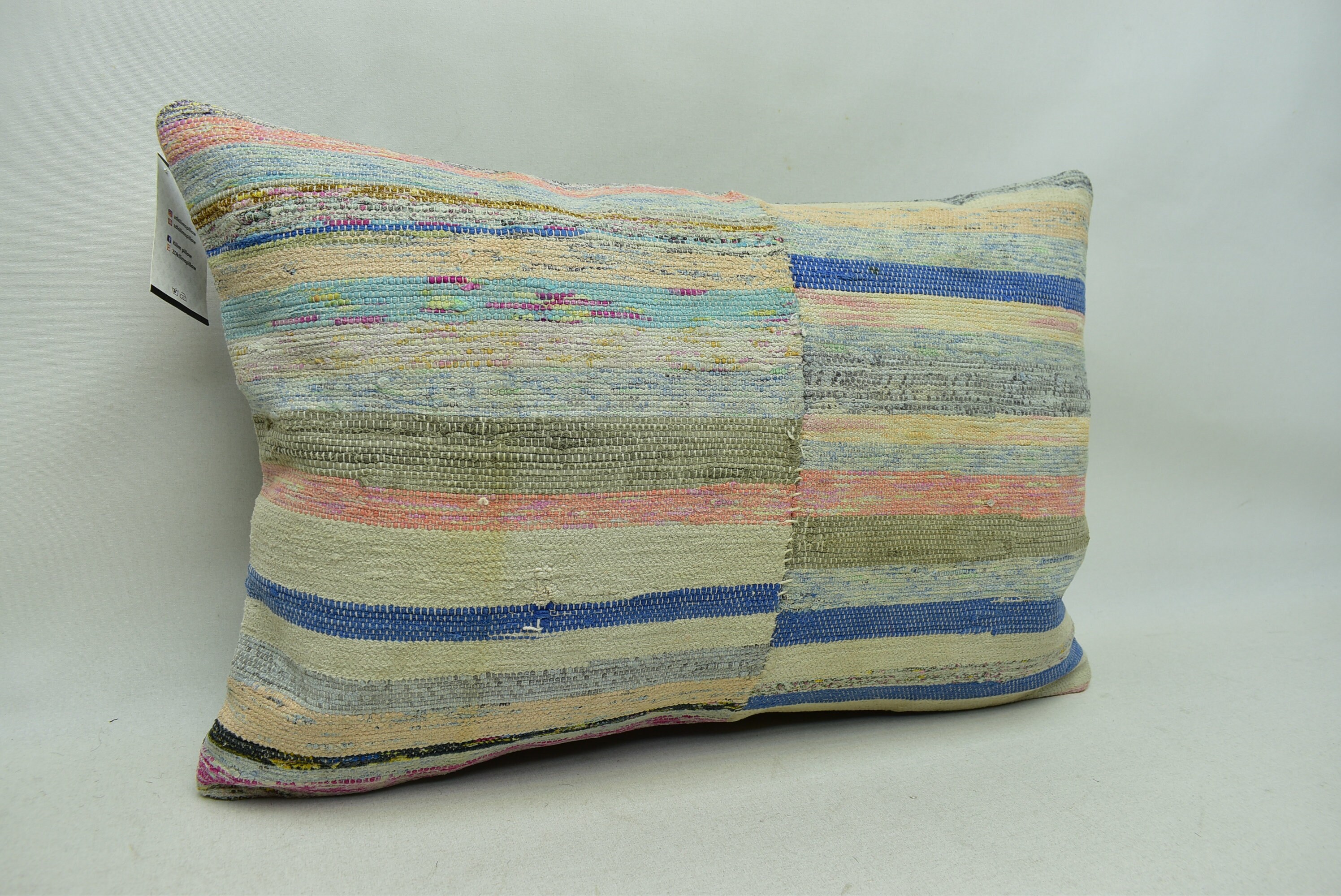 装飾キリム枕カバー、手織りキリム枕、ソファ枕、トルコ枕、16x24