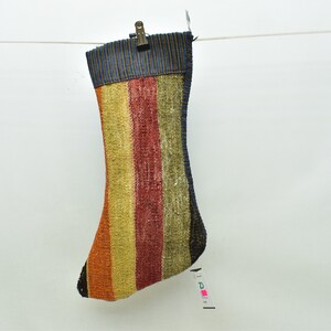 organic wool kilim stockings handmade christmas socks 11x18 christmas home decor socks santa claus socks christmas decor socks code 1413