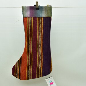 striped kilim stocking decorative santa claus socks fireplace decor christmas ornament socks christmas stocking 11x18 fireplace code 1572