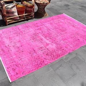 Vintage rug, Turkish rug, Bohemian rug, Decor rug, Oriental rug, Oushak rug, Anatolian rug, Bedroom rug, Office rug, 4.8 x 8 Ft ZDA0380