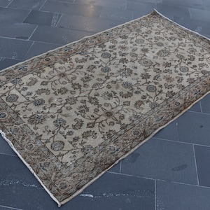 Oriental rug, Area rug, Vintage rug 3.9 x 7.0 Ft, Turkish rug, Boho rug, Decor rug, Floor rug, Oushak rug, Anatolian rug, Bedroom rug ZD5517