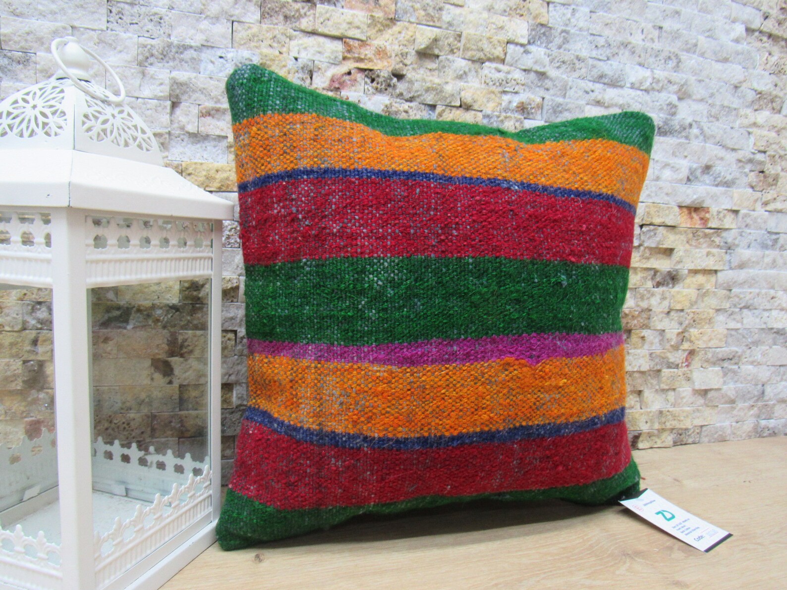 Striped turkey pillow anatolian pillow 16x16 anatolian pillow Etsy