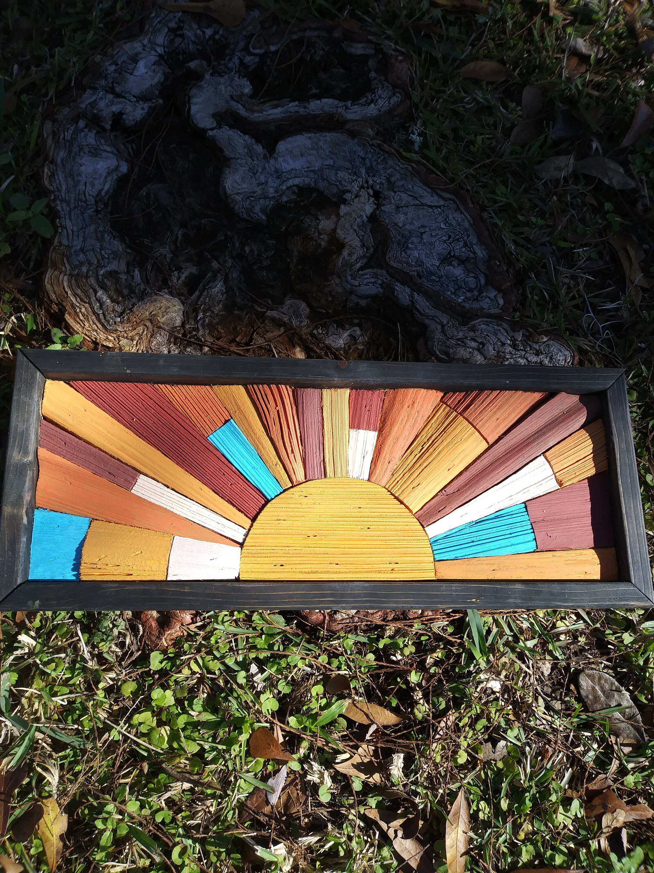 Wooden Sunrise Wall Art panoramic sunrise wall art Etsy