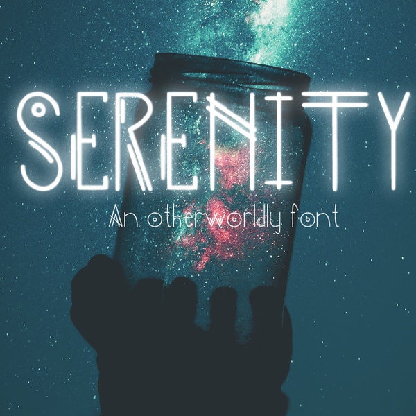 SERENITY handwritten download instant font custom handwriting witchy witch goth gothic journal moon night gypsy autumn astrology alien galax