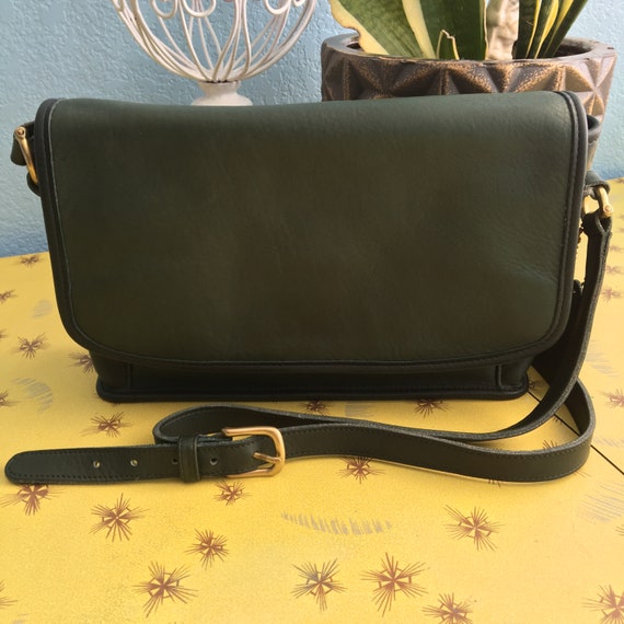 green coach bag
