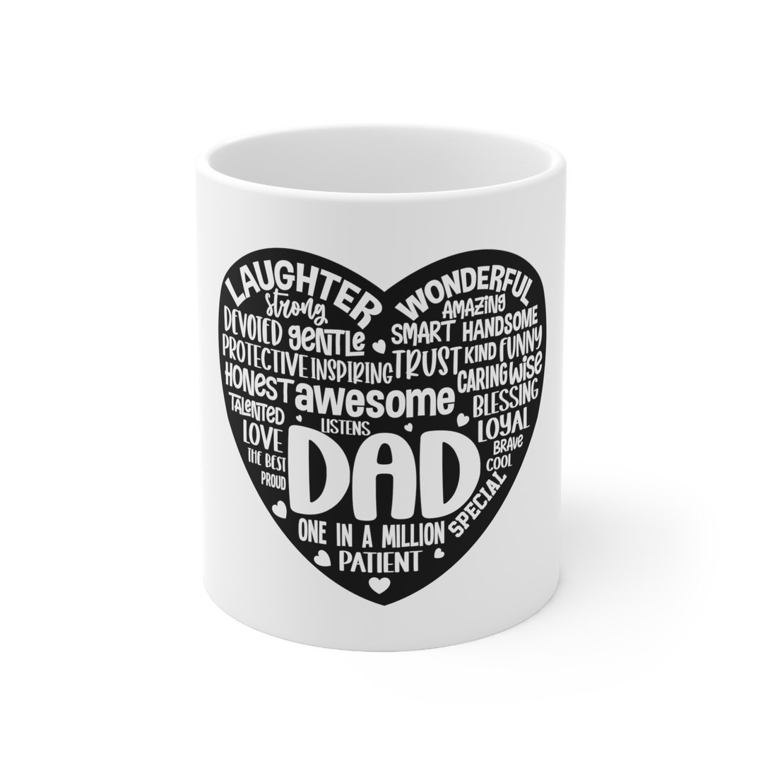 Heart Shaped Definition of Dad Ceramic Mug 11oz Etsy