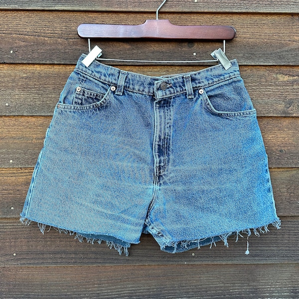 High Waist Denim Shorts, Vintage Levis, Distressed Denim Shorts, 90s Vintage, Women's Denim Shorts, Orange Tab Levis Shorts, Made in the USA