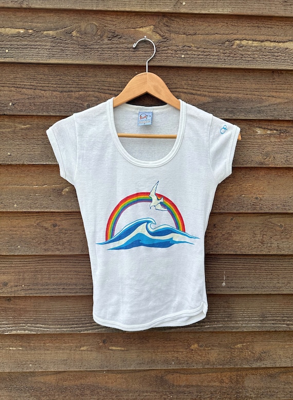 Vintage 70s T-shirt, Ocean Pacific Clothing, Ocean